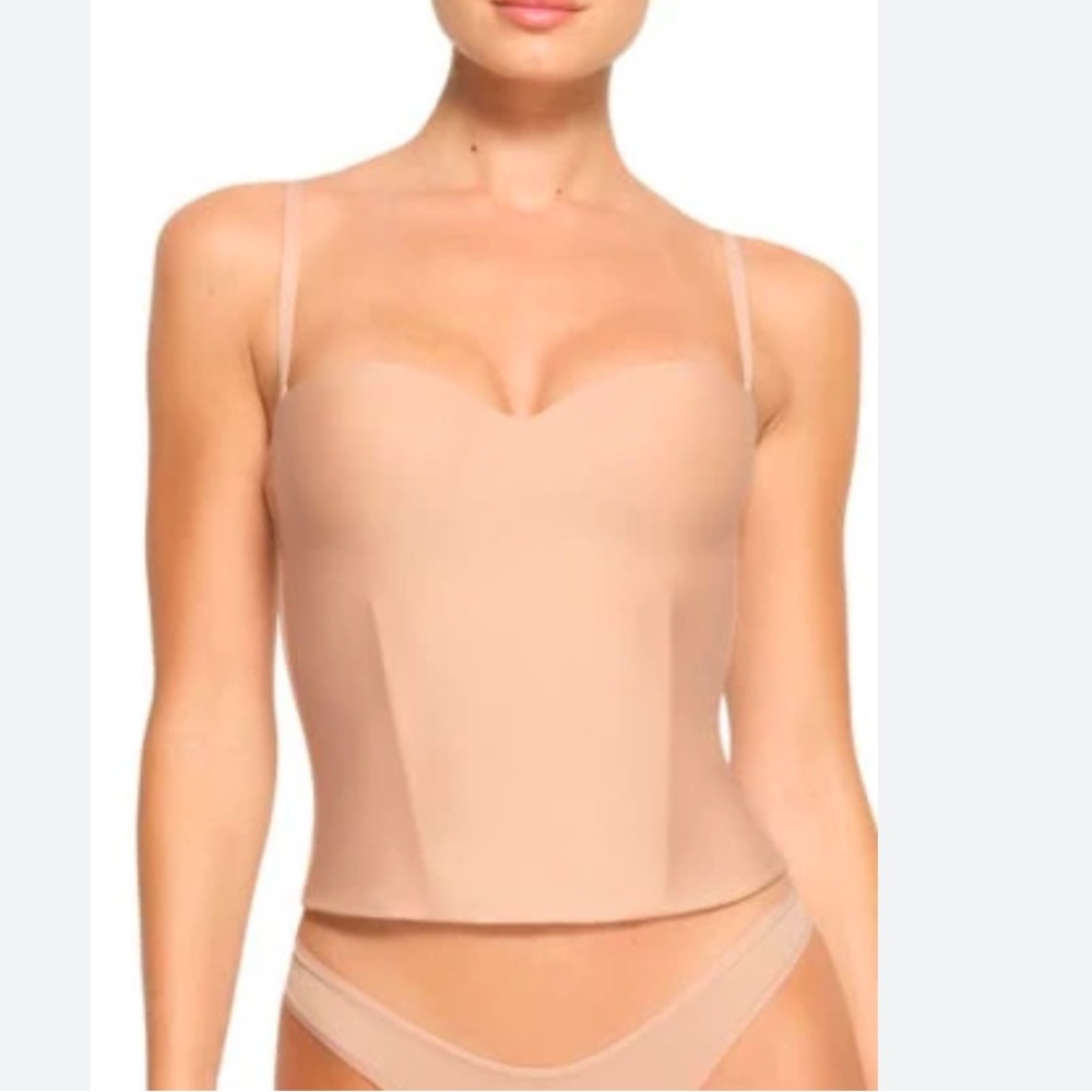 NWT Skims Body Corset Clay Nude Strapless Bustier Top new